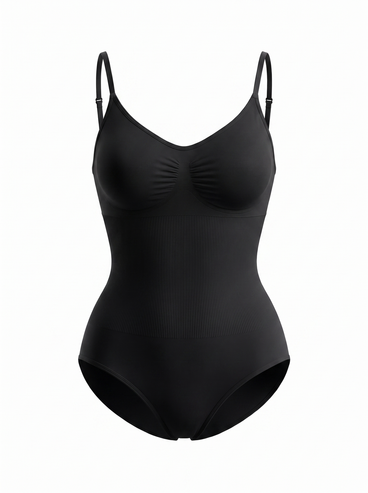 Czarny - body modelujące, ramiączka i wykończenie