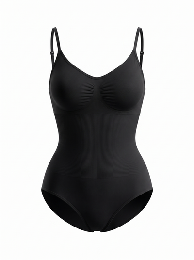 Czarny - body modelujące, ramiączka i wykończenie